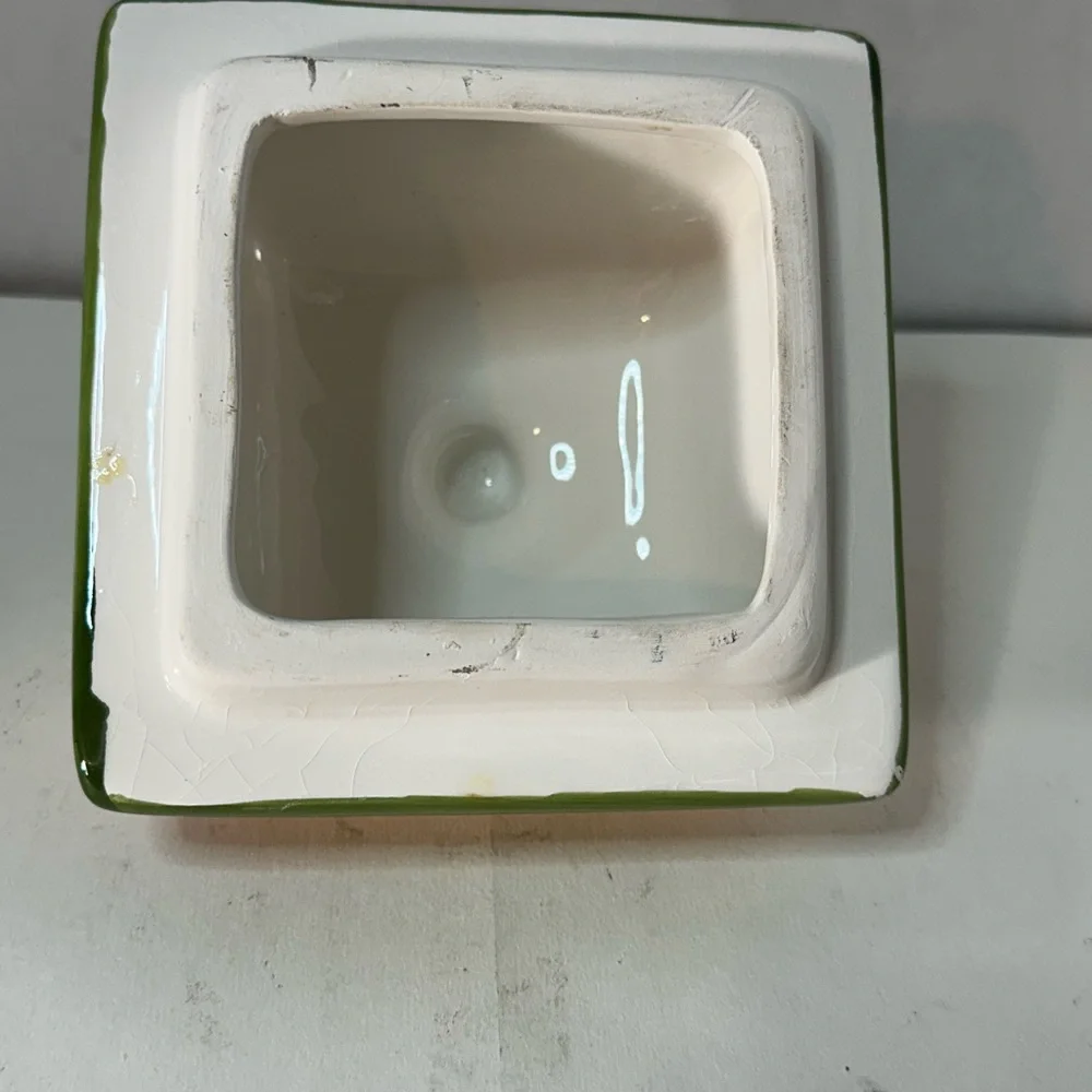 El Paso Biscotti Works Ceramic Cookie Jar Tuscan Villa Hand Painted Canister - Picture 8 of 9